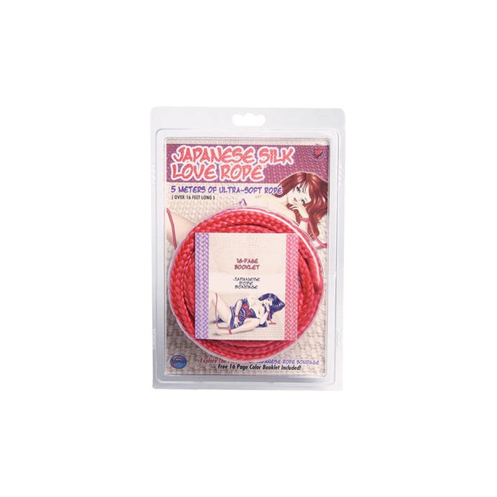 Красная веревка для фиксации Japanese Silk Love Rope - 5 м - Japanese Silk Love Rope