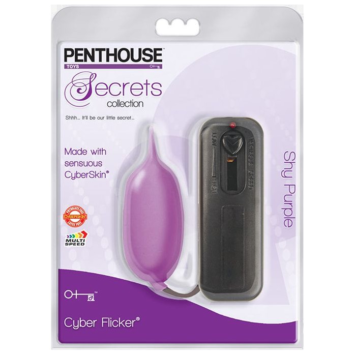 Фиолетовое виброяйцо Penthouse Secrets Cyber Flicker Shy Purple - Penthouse 