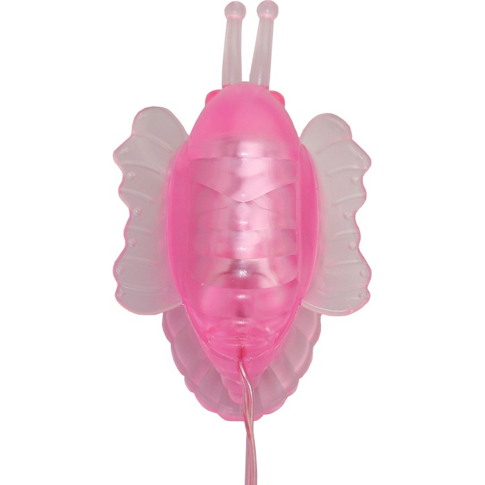 Розовая помпа с вибрацией Pleasure Pump Butterfly Clitoral. Фотография 4.