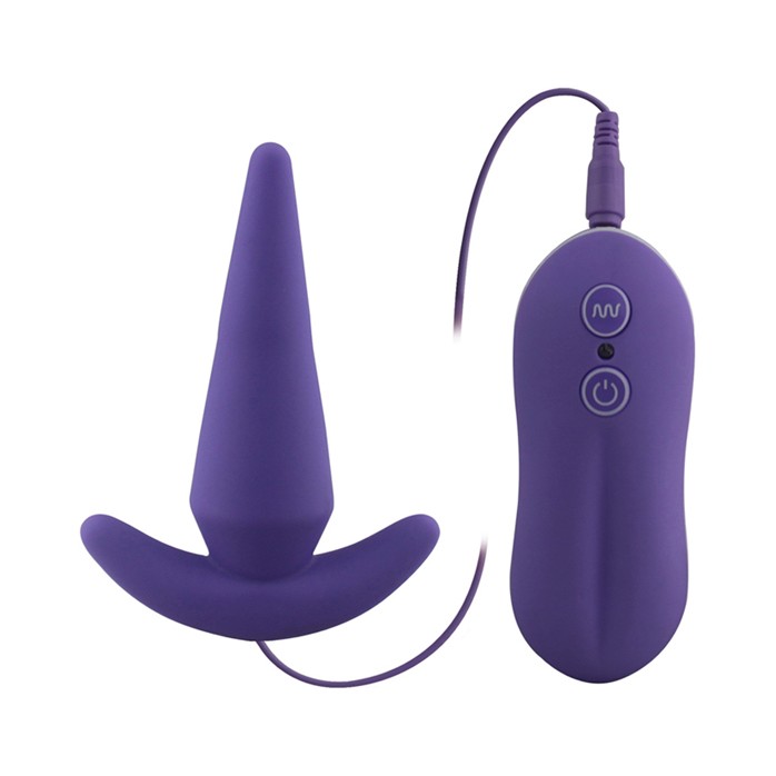 Вибростимулятор пурпурного цвета Probe Vibrating Anal Plug для анальной стимуляции