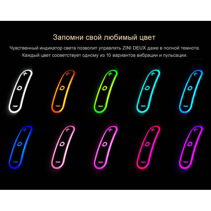 Белый вибратор для пары 2 в 1 ZINI DEUX. Фотография 4.