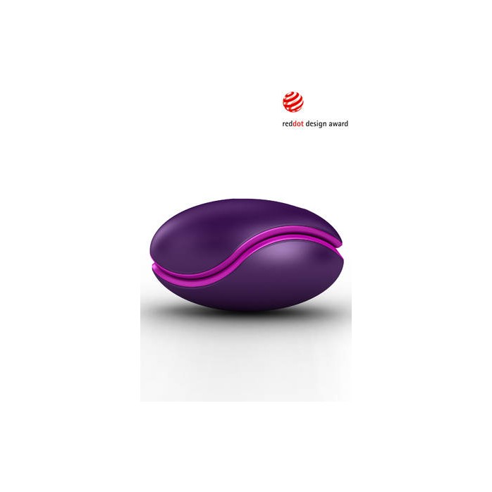 Фиолетовый вибратор для пары 2 в 1 ZINI DEUX. Фотография 2.