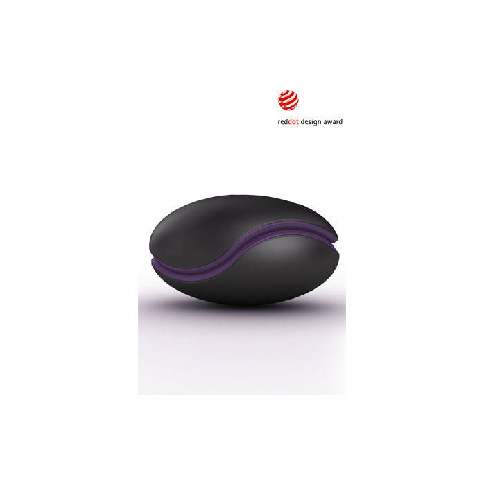 Черный вибратор для пары 2 в 1 ZINI DEUX. Фотография 2.