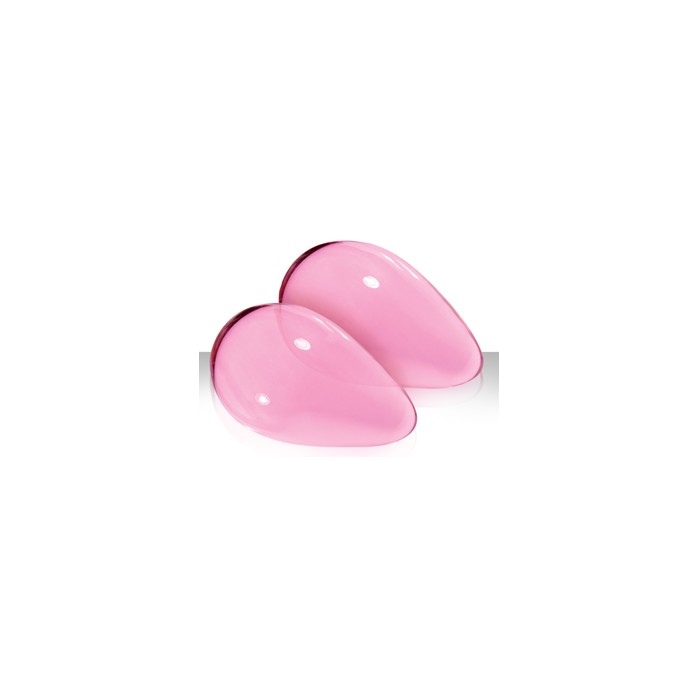 Большие розовые стеклянные вагинальные шарики CRYSTAL KEGEL EGGS - Crystal. Фотография 3.