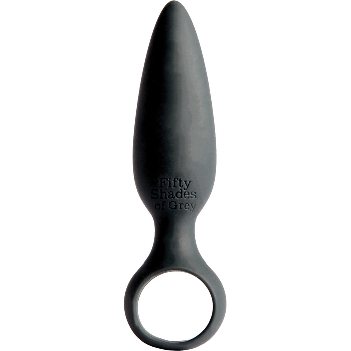 Чёрная анальная пробка Butt Plug - 10,8 см - Fifty Shades of Grey