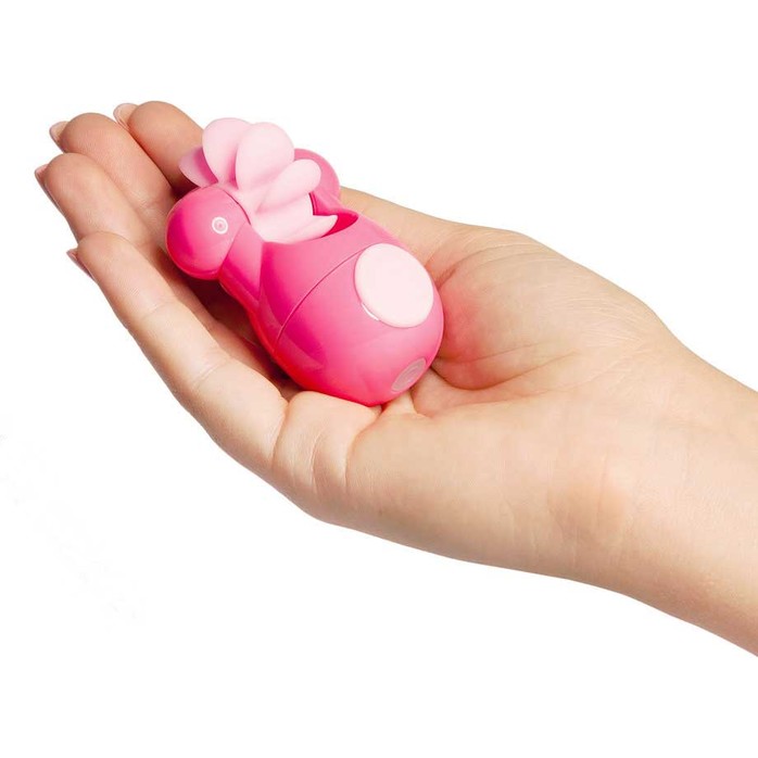 Розовый клиторальный стимулятор Sqweel Go Pink. Фотография 3.