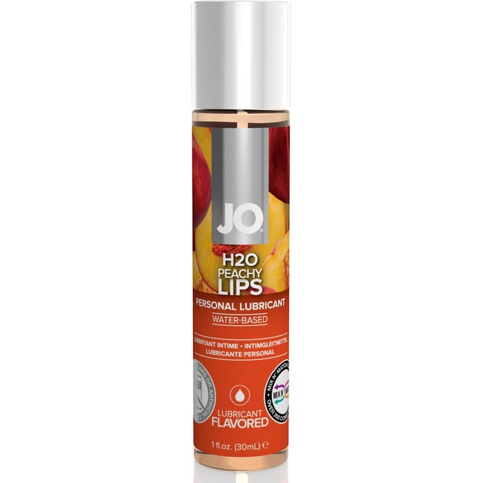 Лубрикант с ароматом персика JO Flavored Peachy Lips - 30 мл - JO H2O Flavors