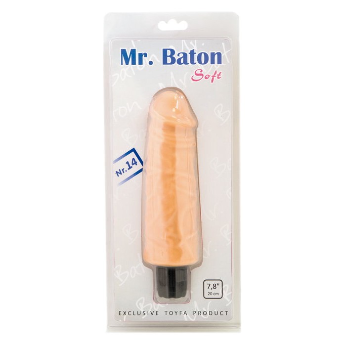 Большой вибратор Mr.Baton Soft №14 - 20 см - Mr.Baton. Фотография 2.