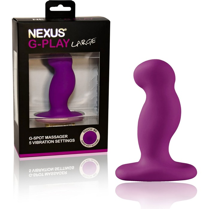 Анальный стимулятор Nexus G-Play Large Purple с вибрацией - 10 см