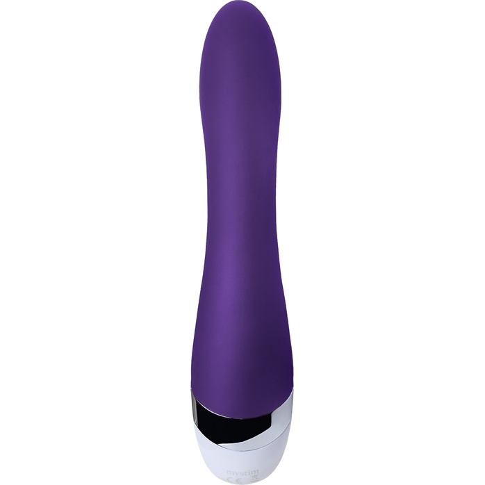 Фиолетовый вибратор Mystim Sassy Simon - 27 см. Фотография 4.