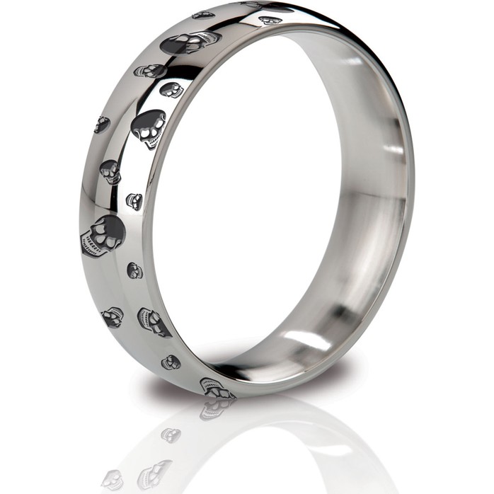 Стальное эрекционное кольцо с гравировкой Earl - 4,8 см