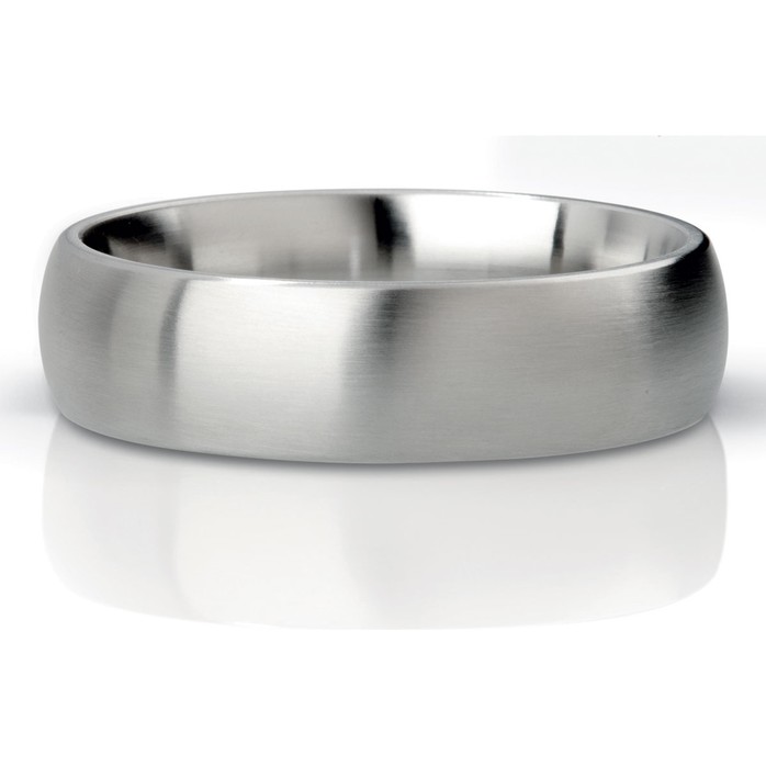 Матовое стальное эрекционное кольцо Earl - 5,5 см. Фотография 2.