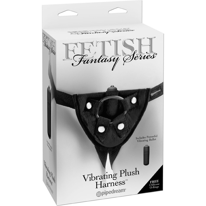 Женские трусики для страпона Vibrating Plush Harness - Fetish Fantasy Harness Collection. Фотография 6.