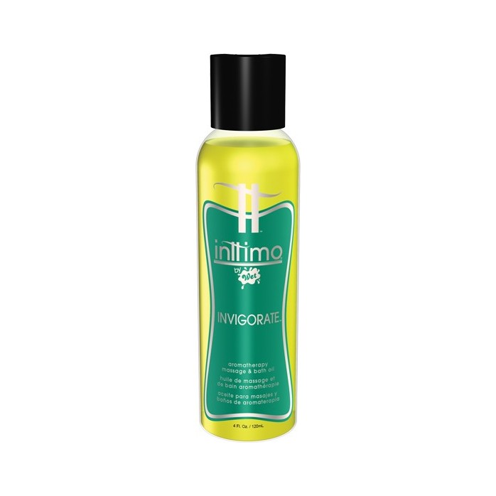 Масло для массажа Inttimo Invigorate с ароматом эвкалипта и лимона - 120 мл - Inttimo by Wet