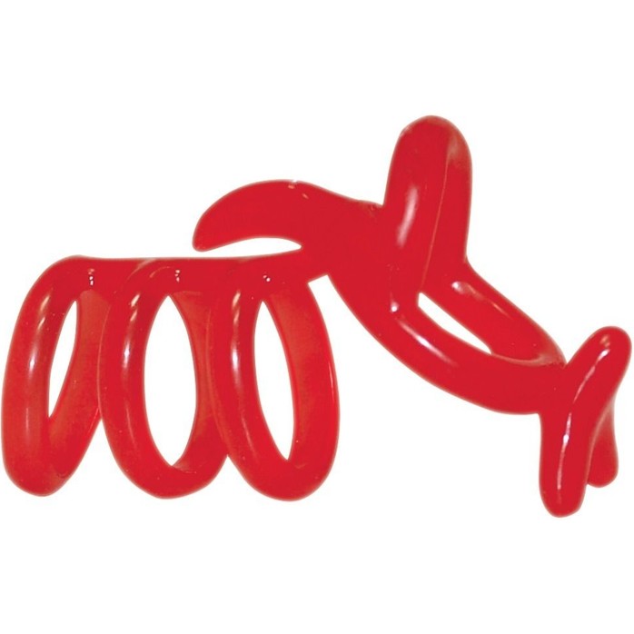 Красная рельефная насадка на пенис Funny Kangaroo - You2Toys. Фотография 2.