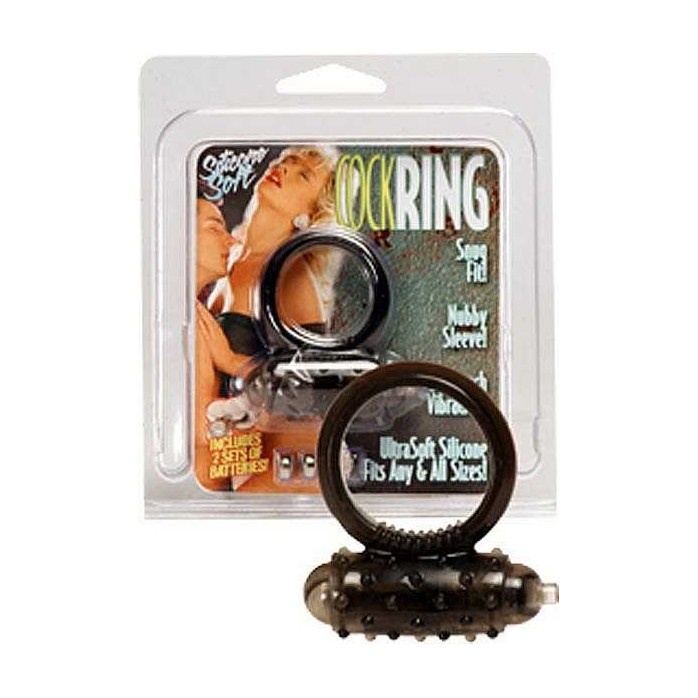 Эрекционное кольцо с вибрацией MINI VIBRATNG COCKRING BLACK