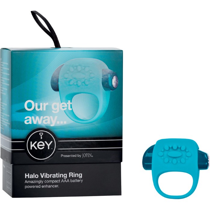 Бирюзовая вибро-насадка HALO - Key. Фотография 4.