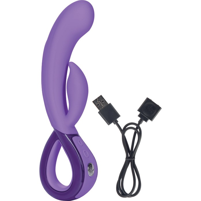 Фиолетовый вибратор Хай-Тек LEIA - Key. Фотография 2.