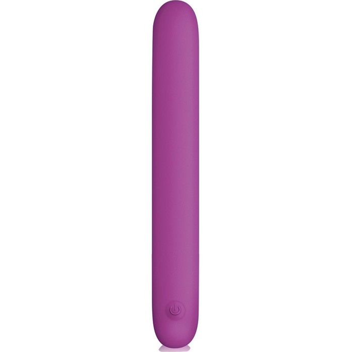Плоский фиолетовый гнущийся вибромассажер Serenity - 20,3 см - Silicone Vibe Massagers. Фотография 2.