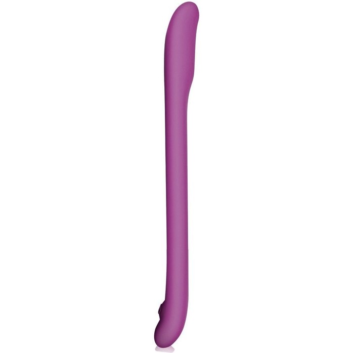 Плоский фиолетовый гнущийся вибромассажер Serenity - 20,3 см - Silicone Vibe Massagers