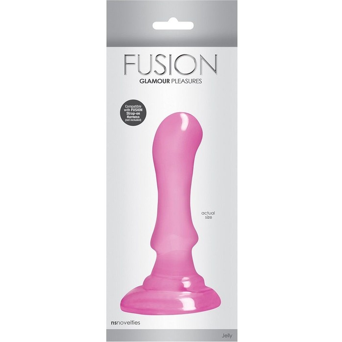 Фаллоимитатор-насадка Fusion Pleasure Dongs розового цвета - 12,7 см - Fusion. Фотография 2.
