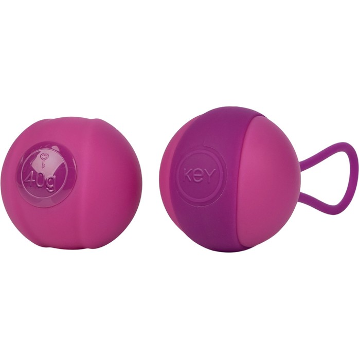 Розовый вагинальный шарик соло STELLA I со сменным грузом - Key. Фотография 2.