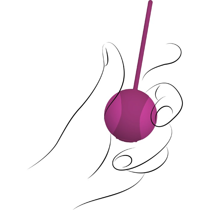 Розовый вагинальный шарик соло STELLA I со сменным грузом - Key