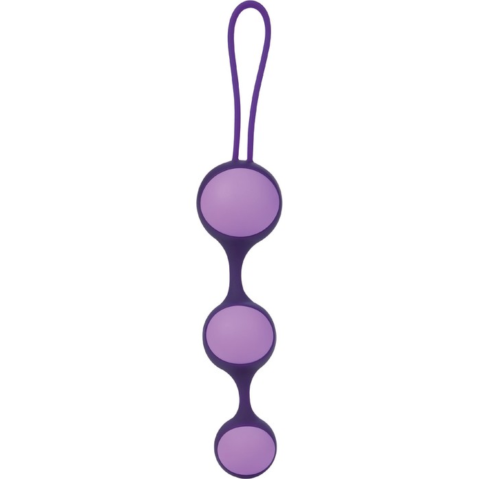 Фиолетовые вагинальные шарики трио STELLA III - Key. Фотография 2.