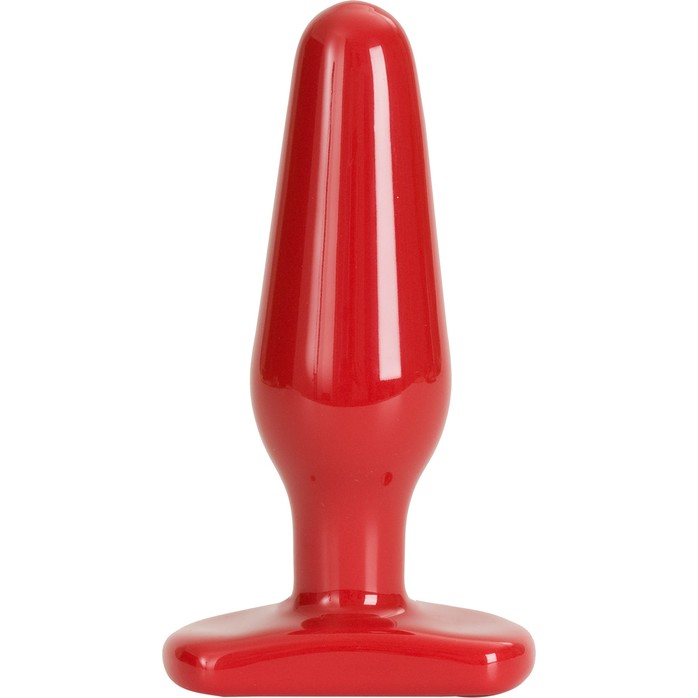 Красная пробка среднего размера Red Boy Medium 5.5 Butt Plug - 14 см - Red Boy