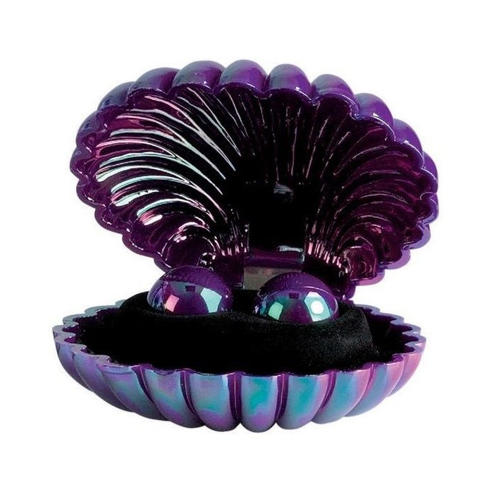 Перламутровые фиолетовые вагинальные шарики Opulent Lacquer Cote Pearls - Orgasm Balls. Фотография 2.