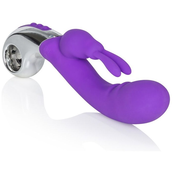 Фиолетовый вибратор Embrace Bunny Wand - 21 см - Embrace. Фотография 5.