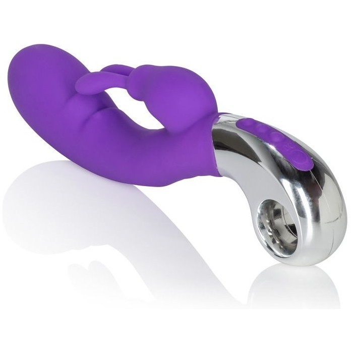 Фиолетовый вибратор Embrace Bunny Wand - 21 см - Embrace. Фотография 6.