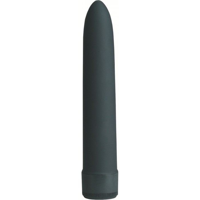 Чёрный вибратор Black Velvet - 20 см