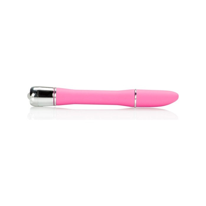 Розовый гладкий вибратор Lulu Satin Touch Vibe - 15 см - Hard Vibes. Фотография 3.