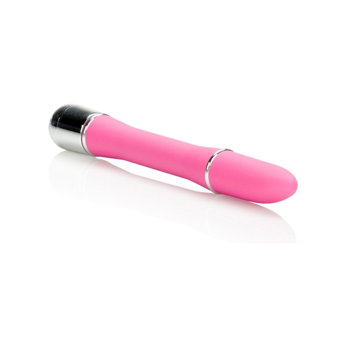 Розовый гладкий вибратор Lulu Satin Touch Vibe - 15 см - Hard Vibes. Фотография 4.