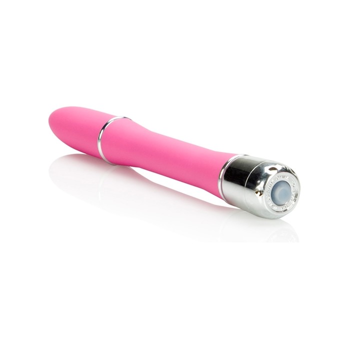 Розовый гладкий вибратор Lulu Satin Touch Vibe - 15 см - Hard Vibes. Фотография 5.
