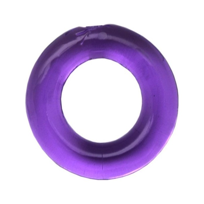 Фиолетовое гладкое эрекционное кольцо. Фотография 3.