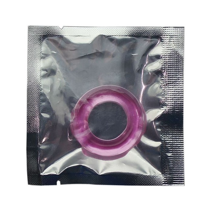 Розовое гладкое эрекционное кольцо. Фотография 2.