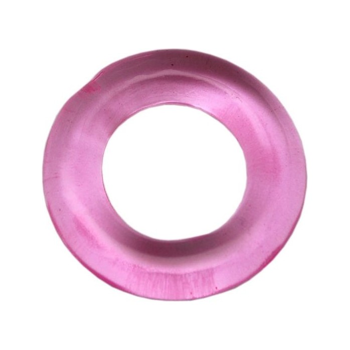 Розовое гладкое эрекционное кольцо
