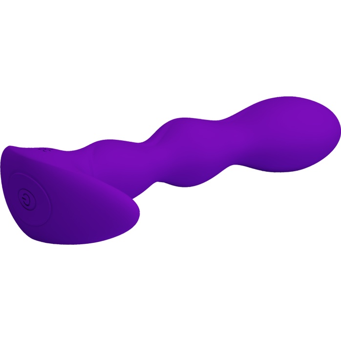 Фиолетовый анальный стимулятор простаты с вибрацией Yale - 14,5 см - Pretty Love. Фотография 3.