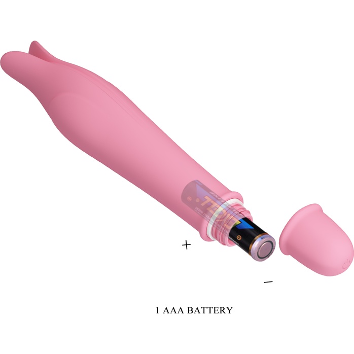 Нежно-розовый миниатюрный вибромассажер Edward с усиками - 14,5 см - Pretty Love. Фотография 7.