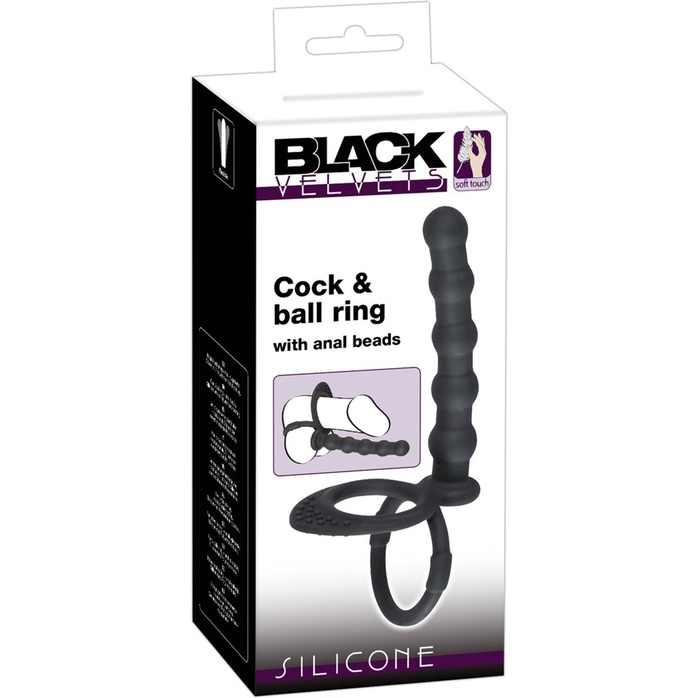 Насадка на пенис для двойного проникновения Cock ball ring - You2Toys. Фотография 7.
