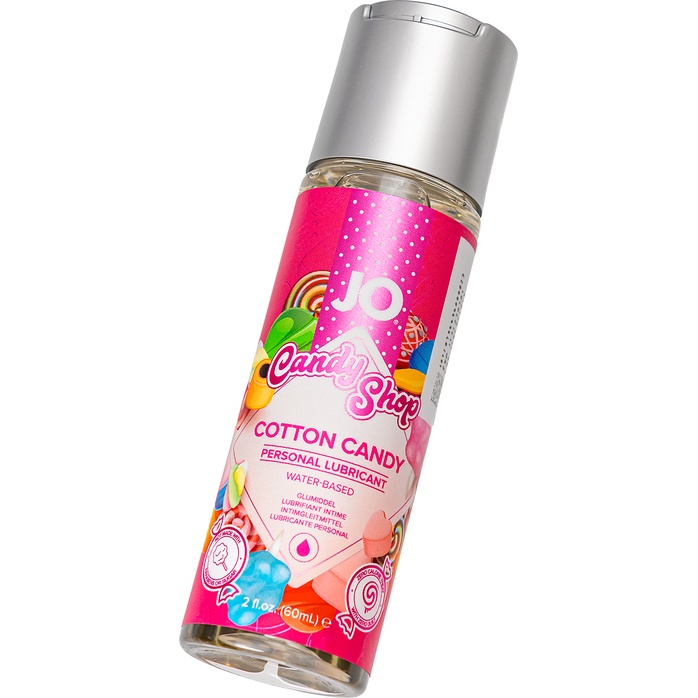 Смазка на водной основе Candy Shop Cotton Candy с ароматом сладкой ваты - 60 мл - JO Candy Shop. Фотография 4.