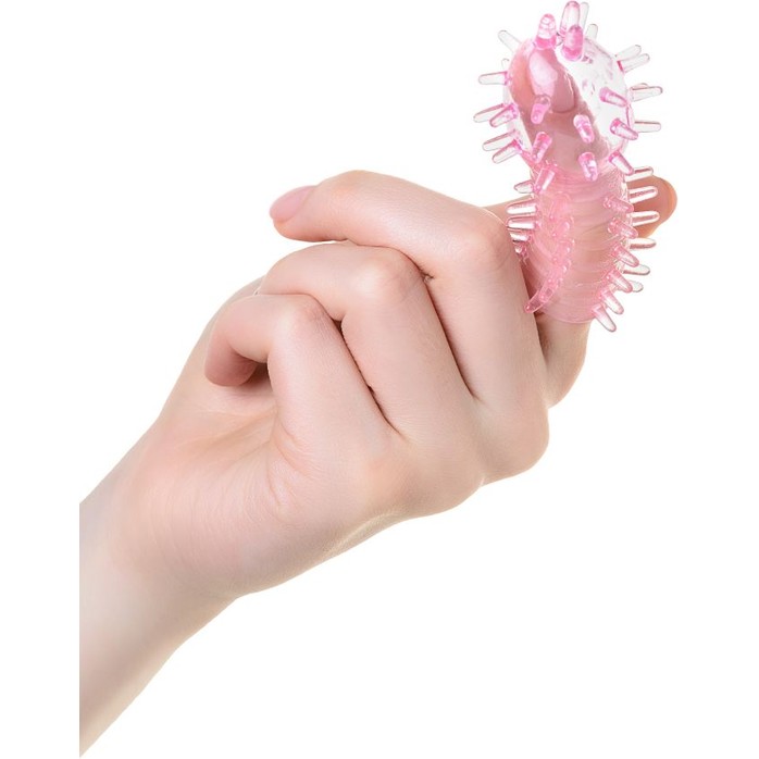Набор из 3 розовых насадок на палец TOYFA. Фотография 5.