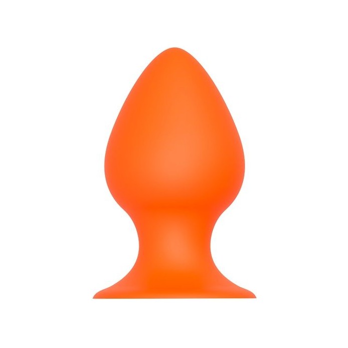 Оранжевая анальная пробка PLUG WITH SUCTION CUP - 11,6 см. - Bootyful