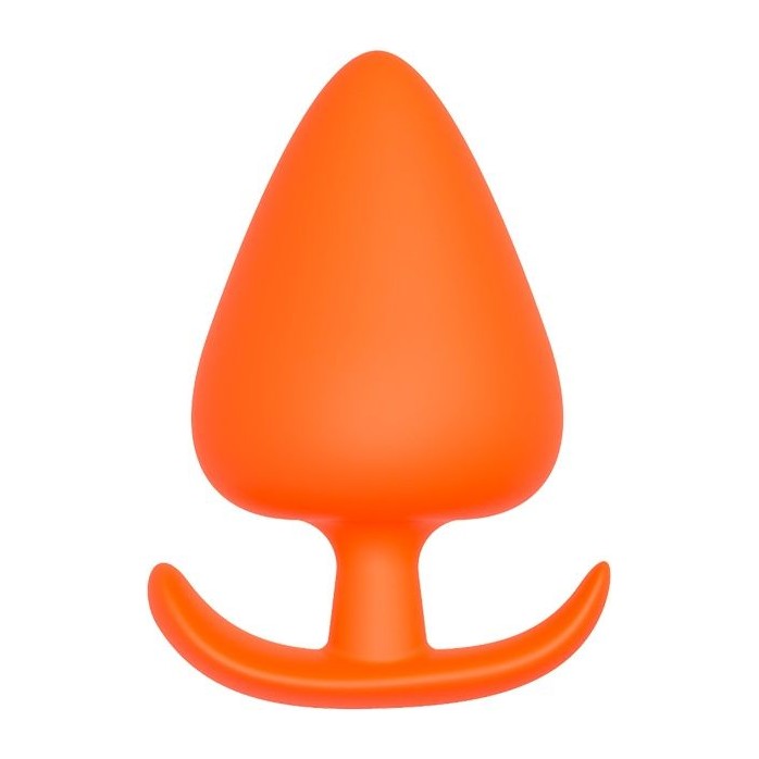 Оранжевая анальная пробка PLUG WITH T-HANDLE - 13,4 см - Bootyful