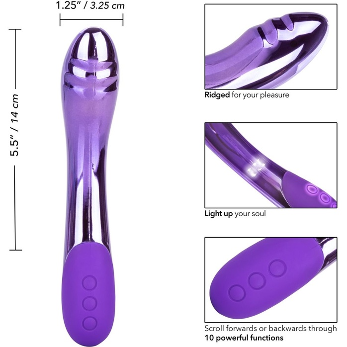 Фиолетовый вибратор Vibrance для стимуляции точки G - DazzLED. Фотография 8.