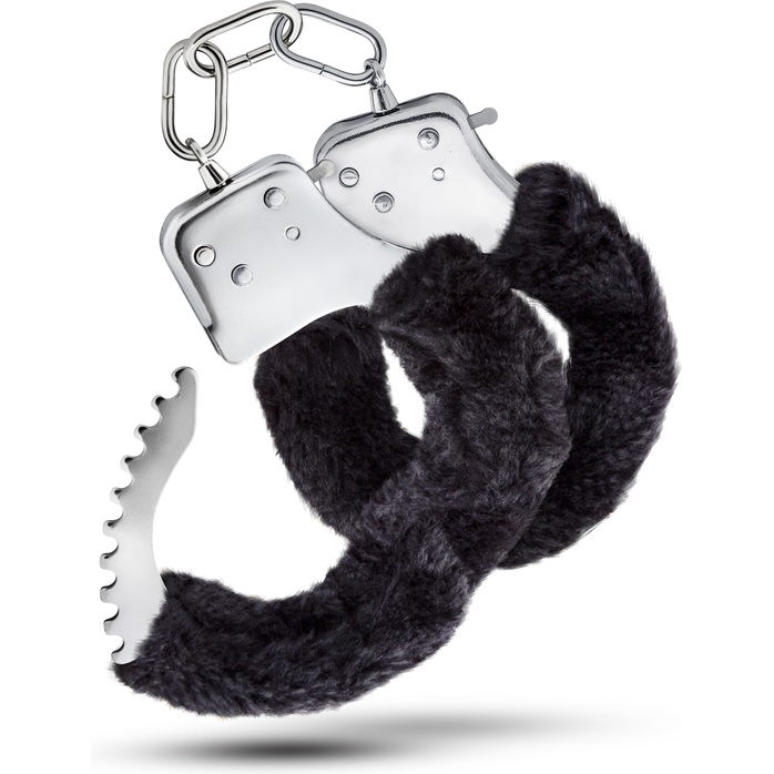 Черные игровые наручники Cuffs - Temptasia. Фотография 3.