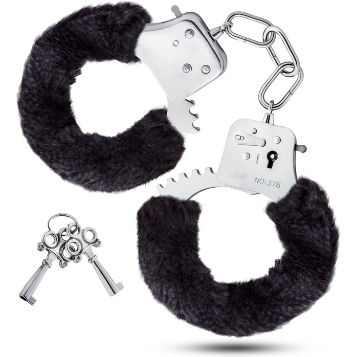 Черные игровые наручники Cuffs - Temptasia
