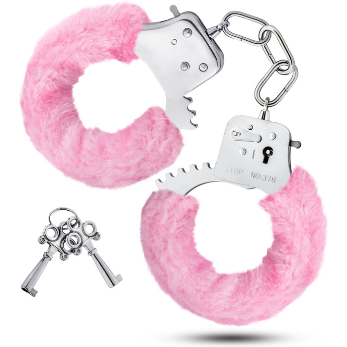 Розовые игровые наручники Cuffs - Temptasia